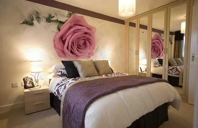 Imagem 3D de rosas