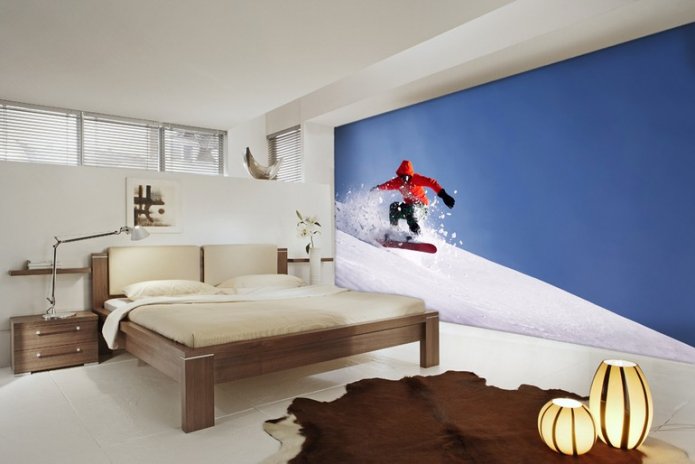 snowboarder na encosta