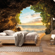 Papel de parede fotográfico para o quarto – uma seleção de ideias para o interior-2