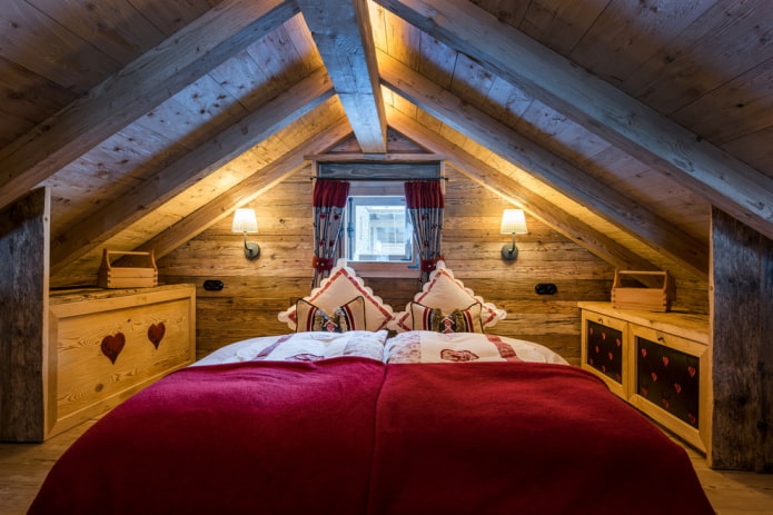 chalet-style attic