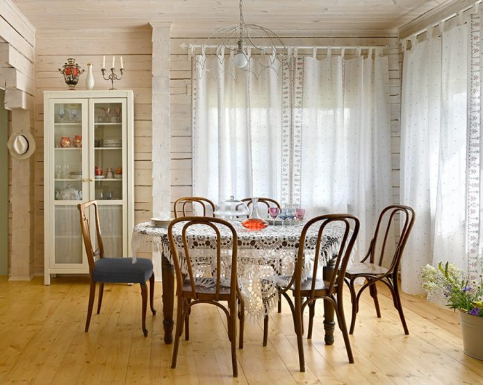cortinas longas no estilo provençal