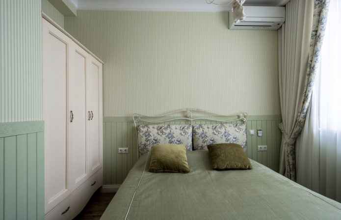 quarto em tons verdes