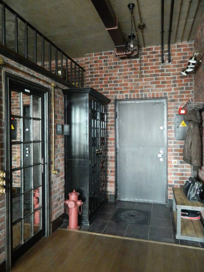 corredor em estilo loft
