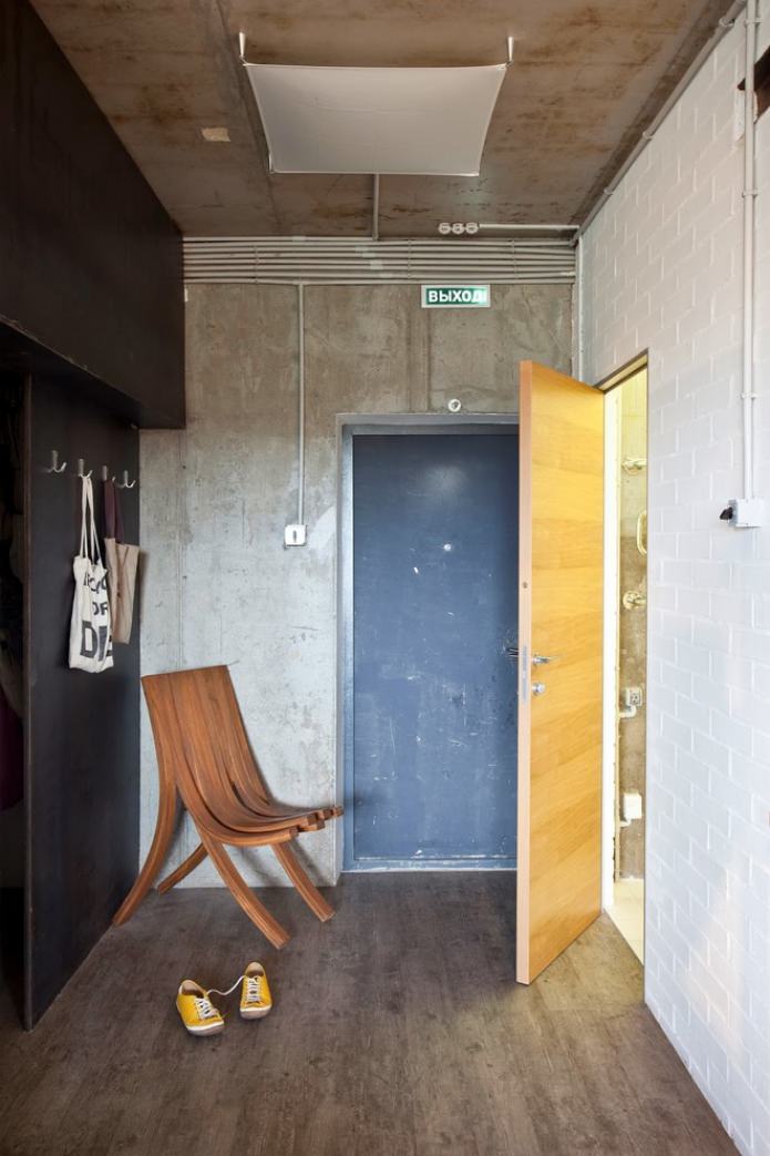 corredor em estilo loft
