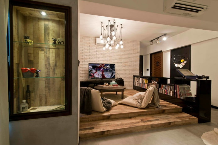 sala de estar no apartamento