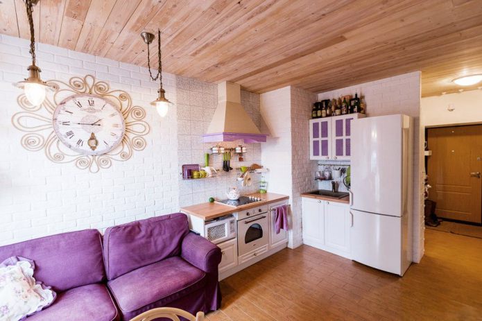 pequena cozinha-sala