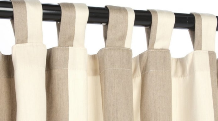 cortinas com laçadas