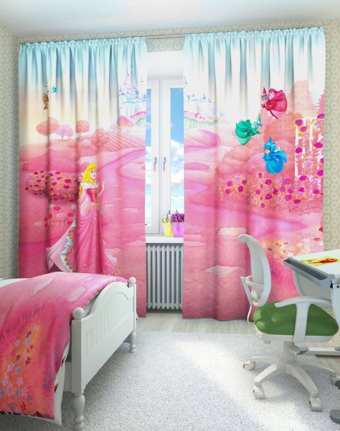 Cortinas 3D no quarto do bebê