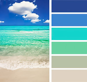 esquema de cores marinho