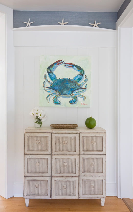 pintura com um caranguejo