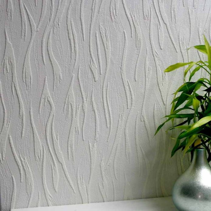 Papel de parede estrutural feito de vinil espumado
