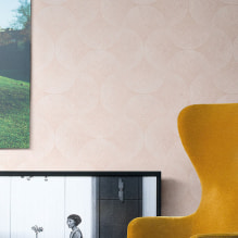 Papel de parede acrílico nas paredes: características de acabamento, tipos, colagem, fotos no interior-2
