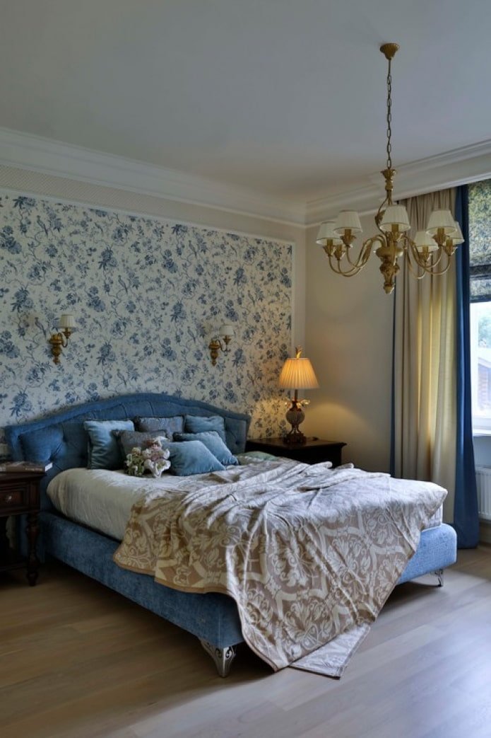 decoração de parede atrás da cabeceira
