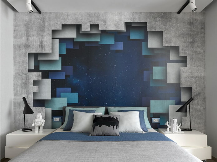 papel de parede 3D para o quarto