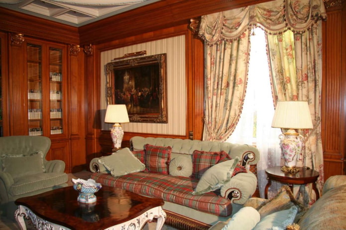 decoração de parede de madeira