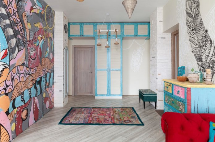 design incomum de corredor