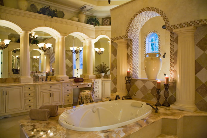 arco decorado com azulejos
