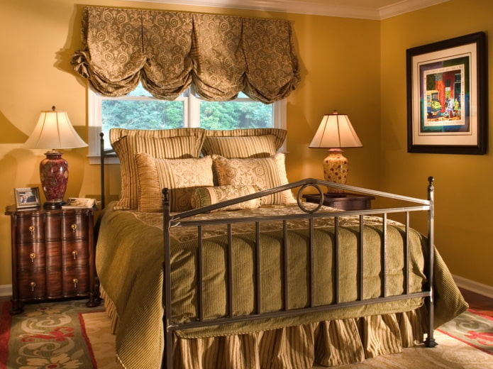 Cortinas austríacas com padrões