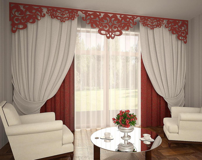 lamrequim modular com figuras no interior