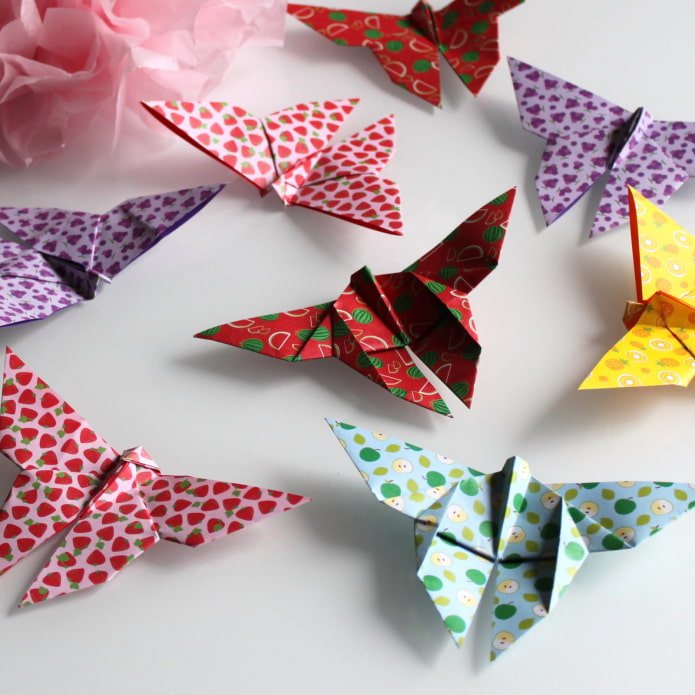 borboletas de origami