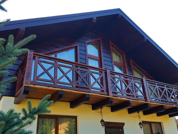 projeto de casa com varanda de madeira