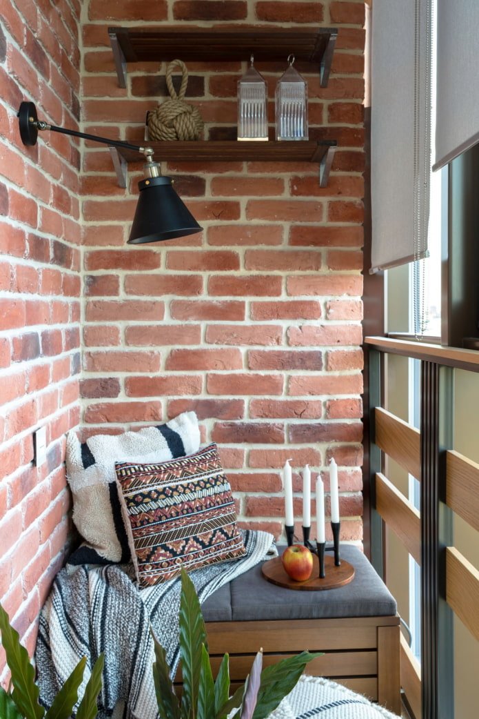 Decoração de varanda elegante