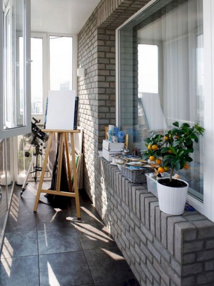 Área criativa na loggia