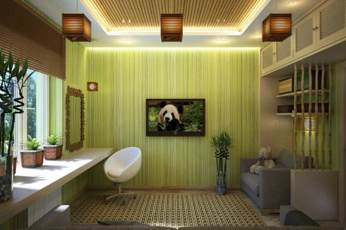quarto infantil em estilo japonês