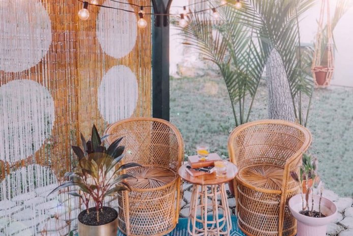 cortinas de bambu com varetas