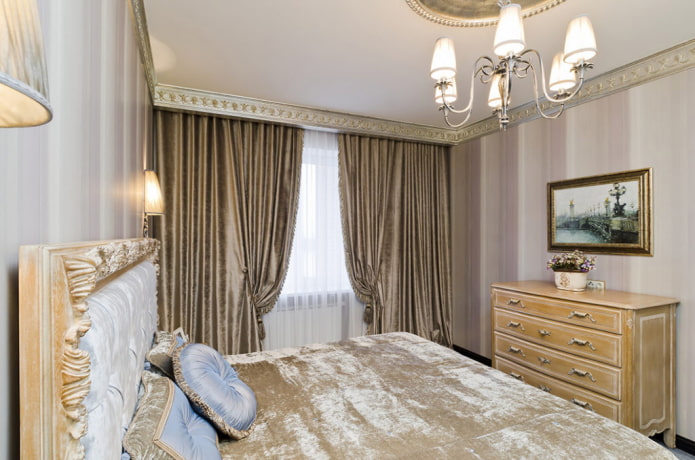 cortinas de veludo em estilo clássico