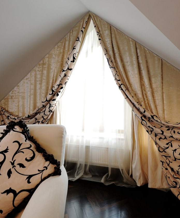 cortinas de veludo dourado