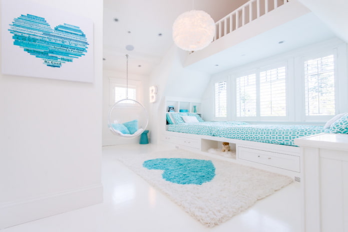 quarto infantil no sótão