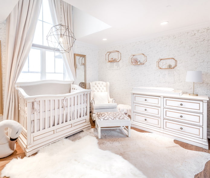 quarto infantil em estilo clássico