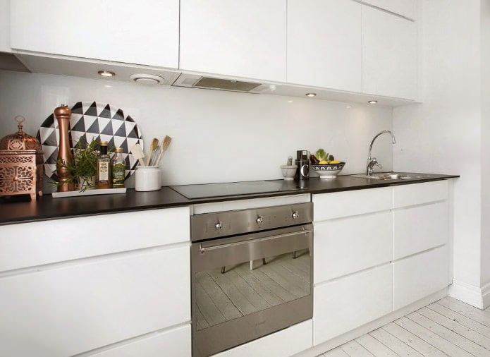 conjunto de cozinha linear