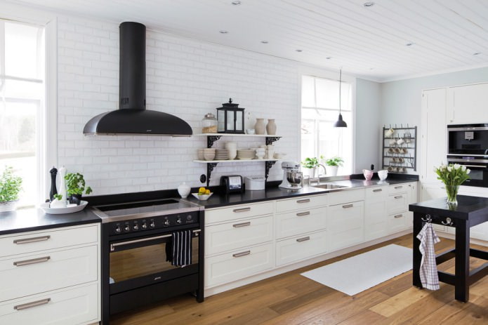 conjunto de cozinha linear