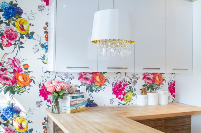 papel de parede florido