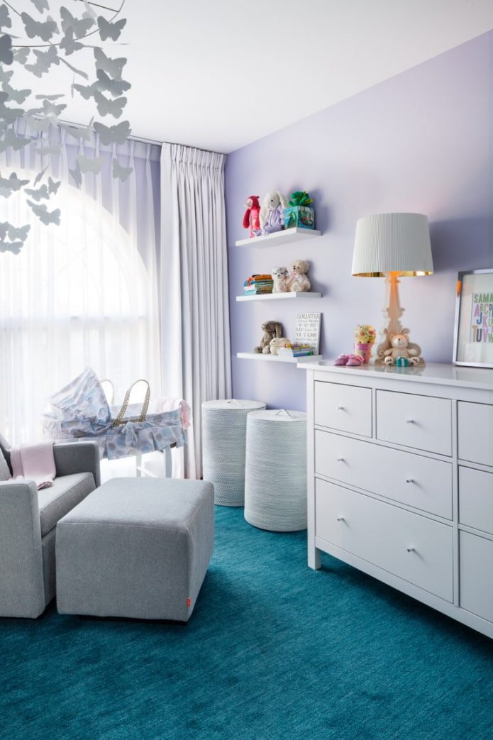 quarto infantil em tons pastel
