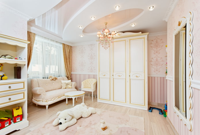 quarto infantil em estilo clássico