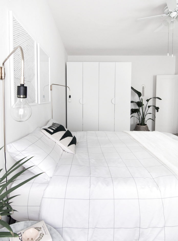 guarda-roupa branco no quarto