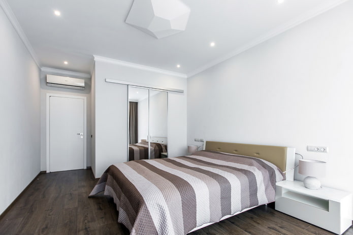 decoração de quarto em tons de branco