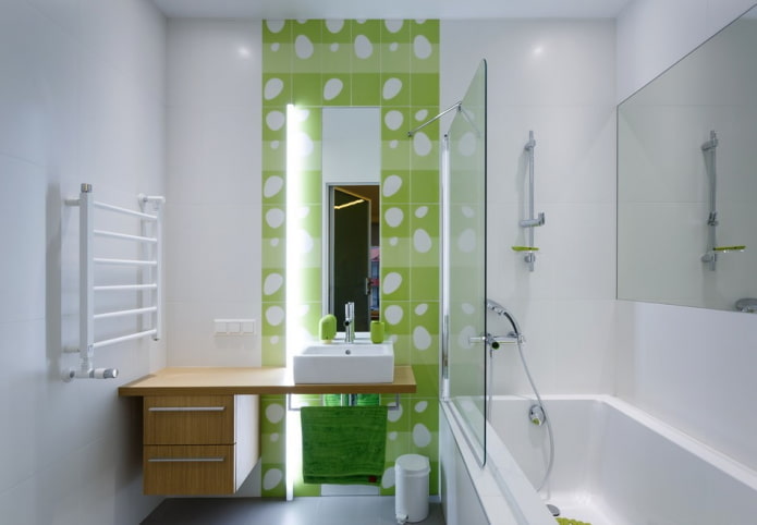 design de interiores de banheiro em tons de branco