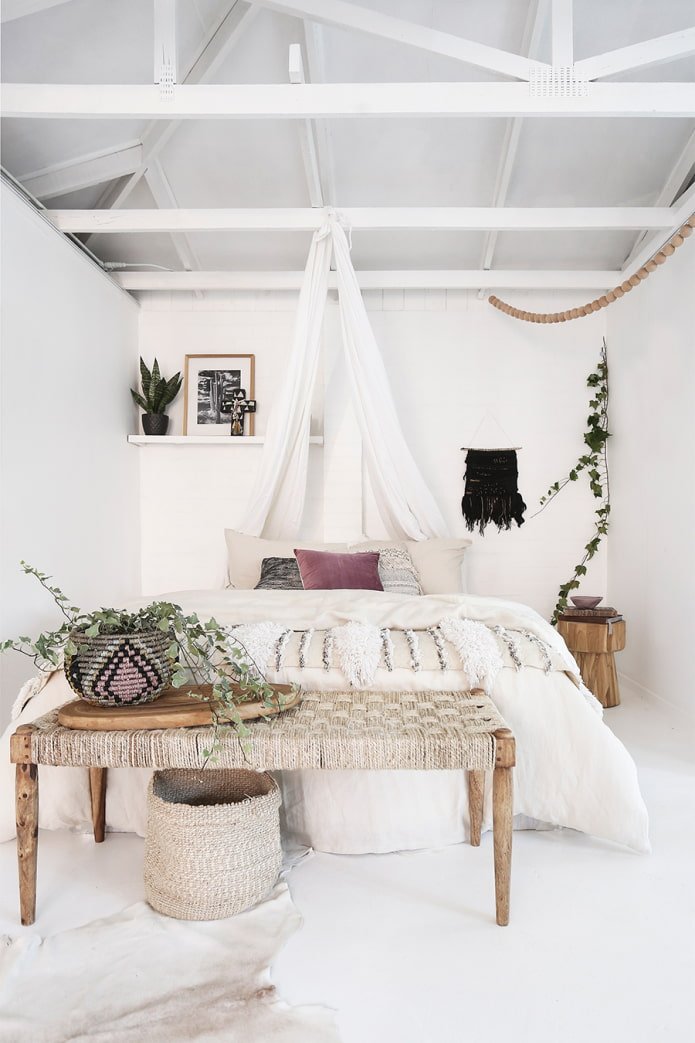 quarto em estilo boho