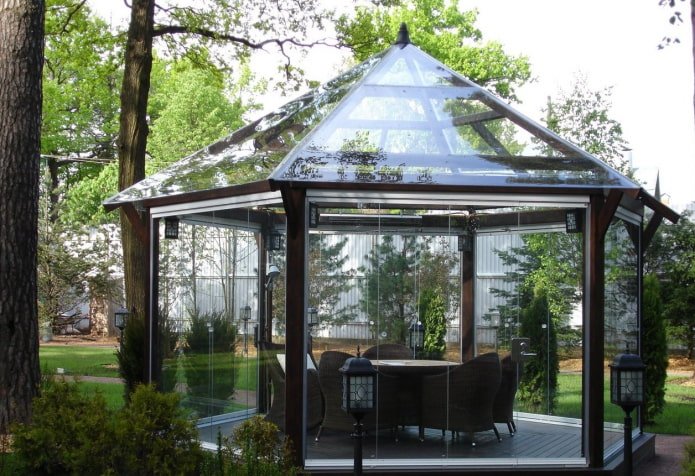gazebo de vidro