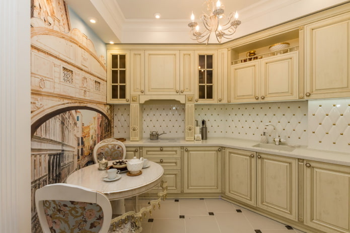 decoração de cozinha bege