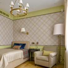 Papel de parede bege: design, combinação, escolha de cortinas, mais de 70 fotos no interior - 29