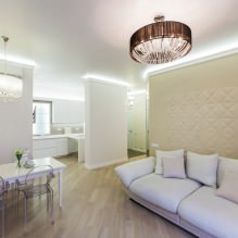 Papel de parede bege: design, combinação, escolha de cortinas, mais de 70 fotos no interior-10