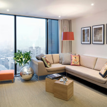 Como as cortinas bege ficam no interior?-7