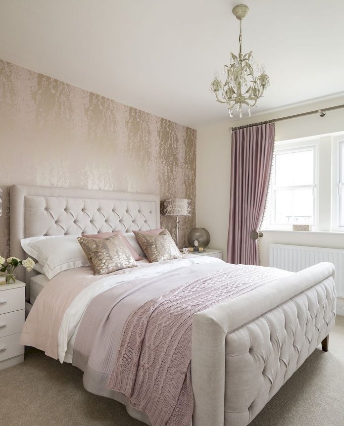 quarto rosa e bege