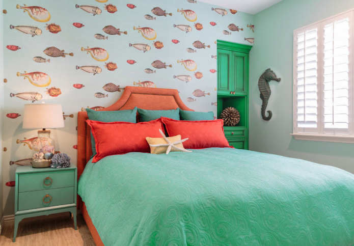 quarto em estilo náutico