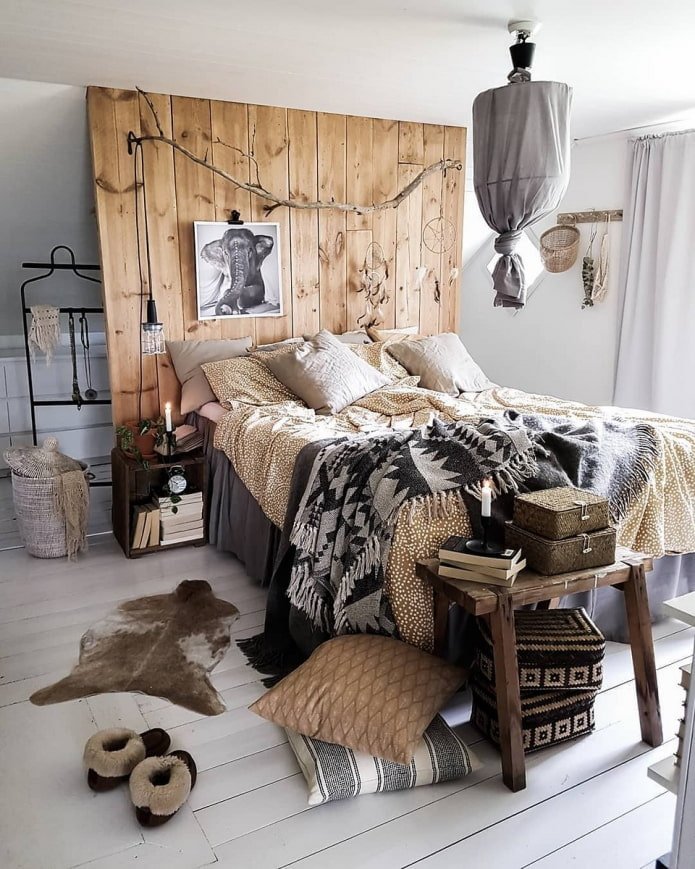 quarto no estilo boho
